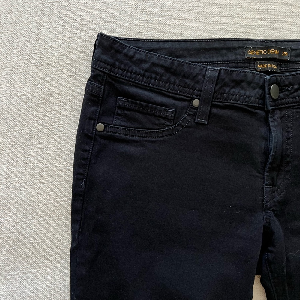 Genetic Denim Black The Shane Skinny Jeans